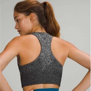 Ebb to Train Bra Pattern Mixing Black / Rhino Grey